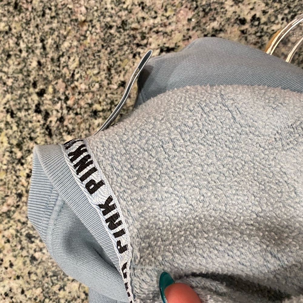 VS PINK Light Teal Crewneck - Picture 7 of 7